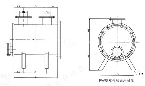 FH-PW型煤气管道水封器