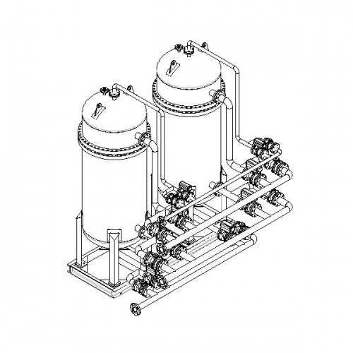 FHFG-M4双桶切换式反冲洗过滤器